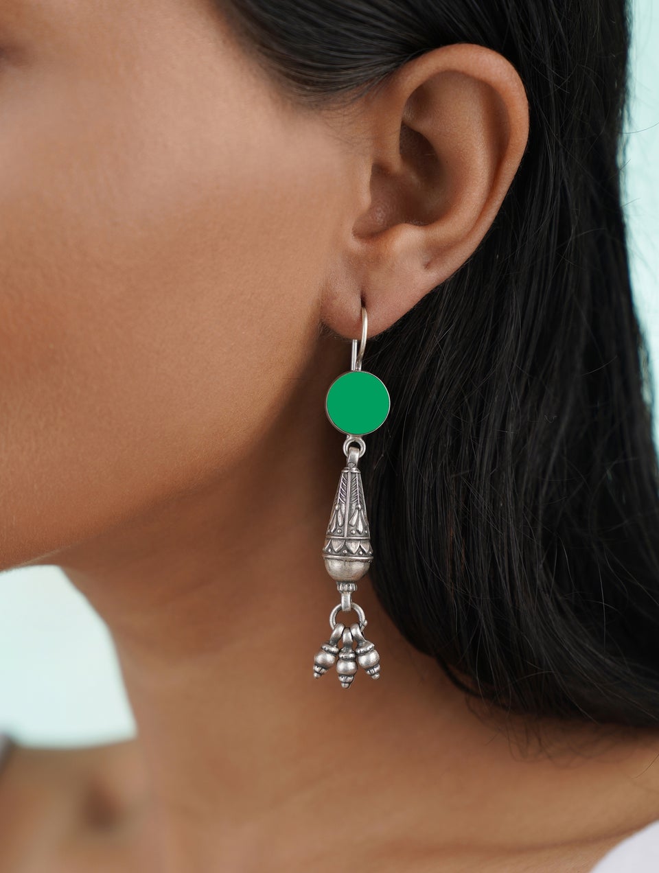 Women Silver Dangler Earrings