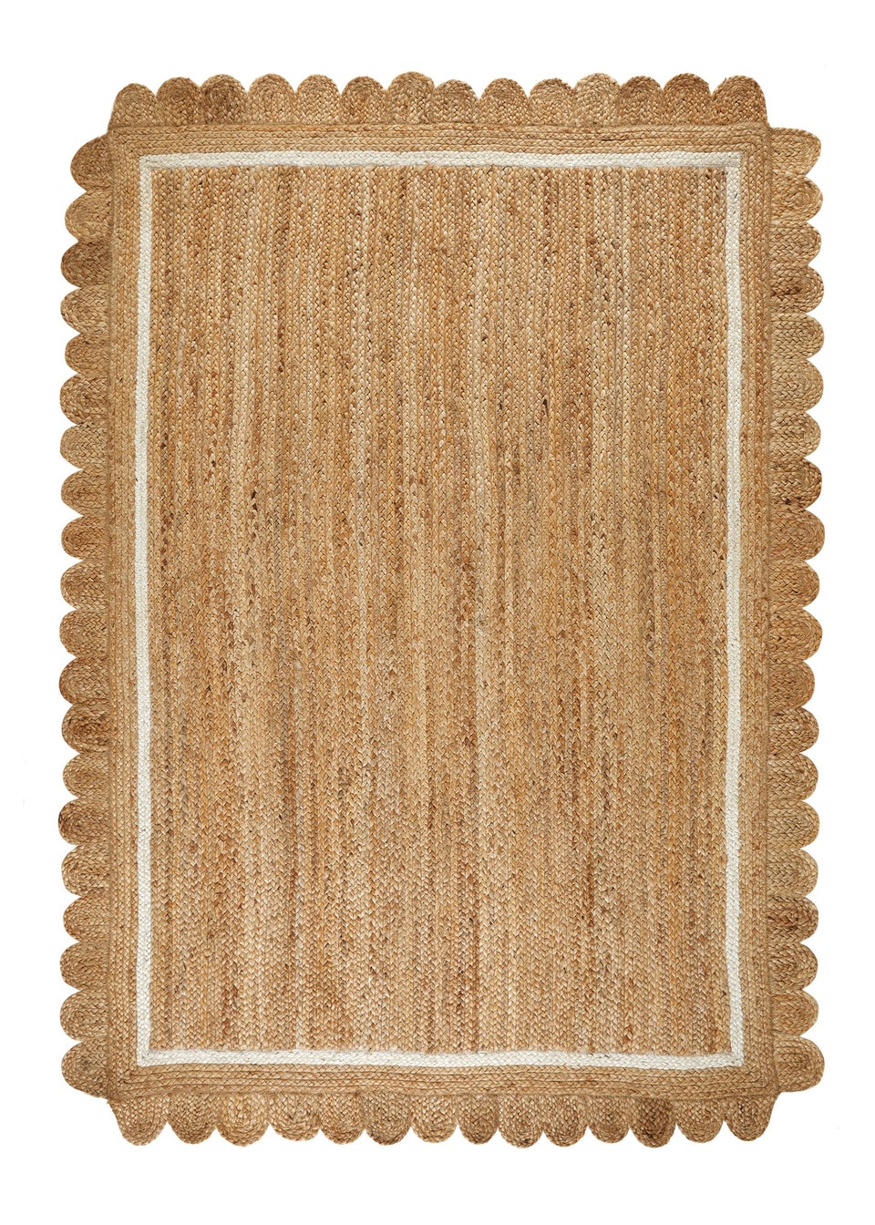 Homemaker Natural Jute Pure Border Rug