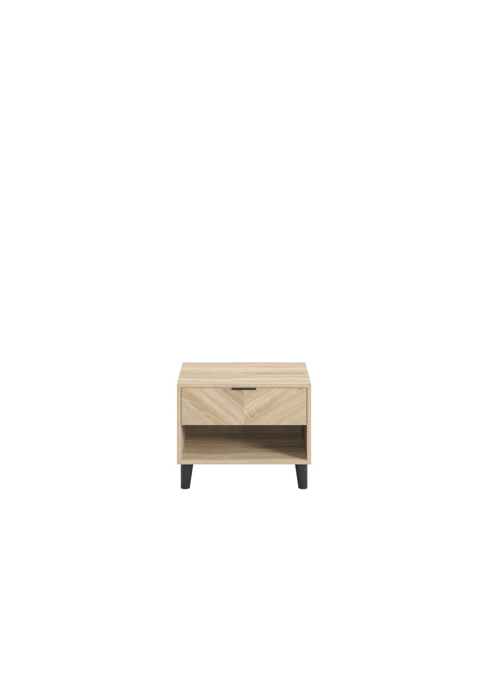 Aura Sorgente Chevron 1 Dr Bedside Cabinet