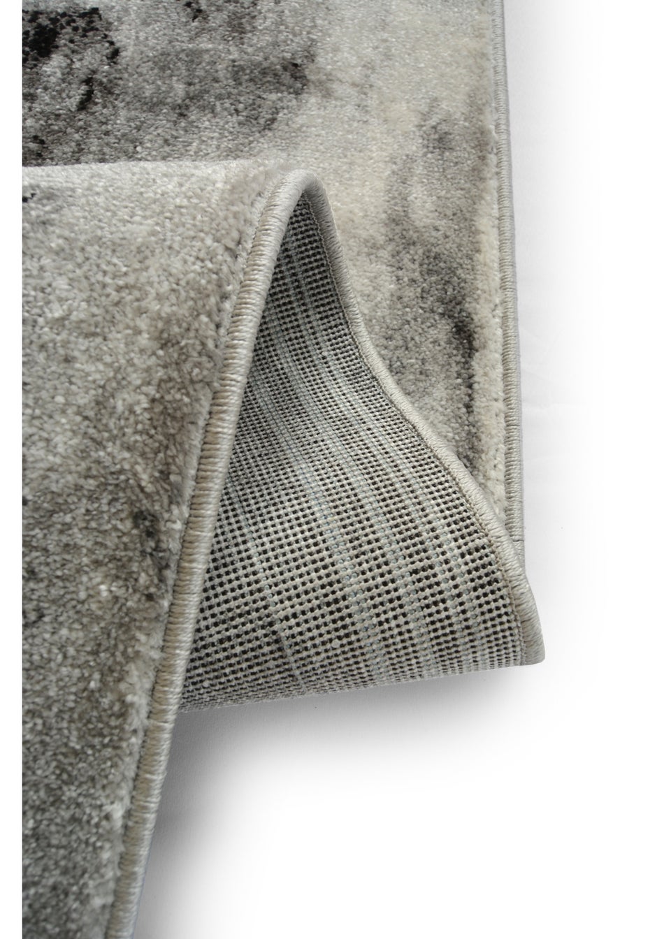 Homemaker Monochrome Grey/Black Horizon Marble Rug (120x170cm)
