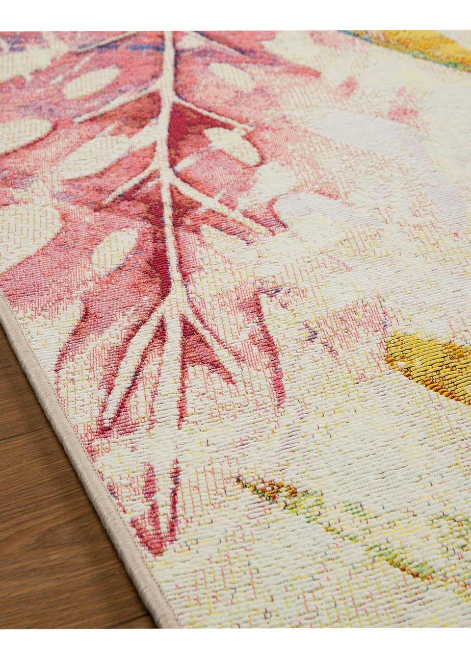 Homemaker Multi Colour Tropico Leaves Rug (120x170cm)