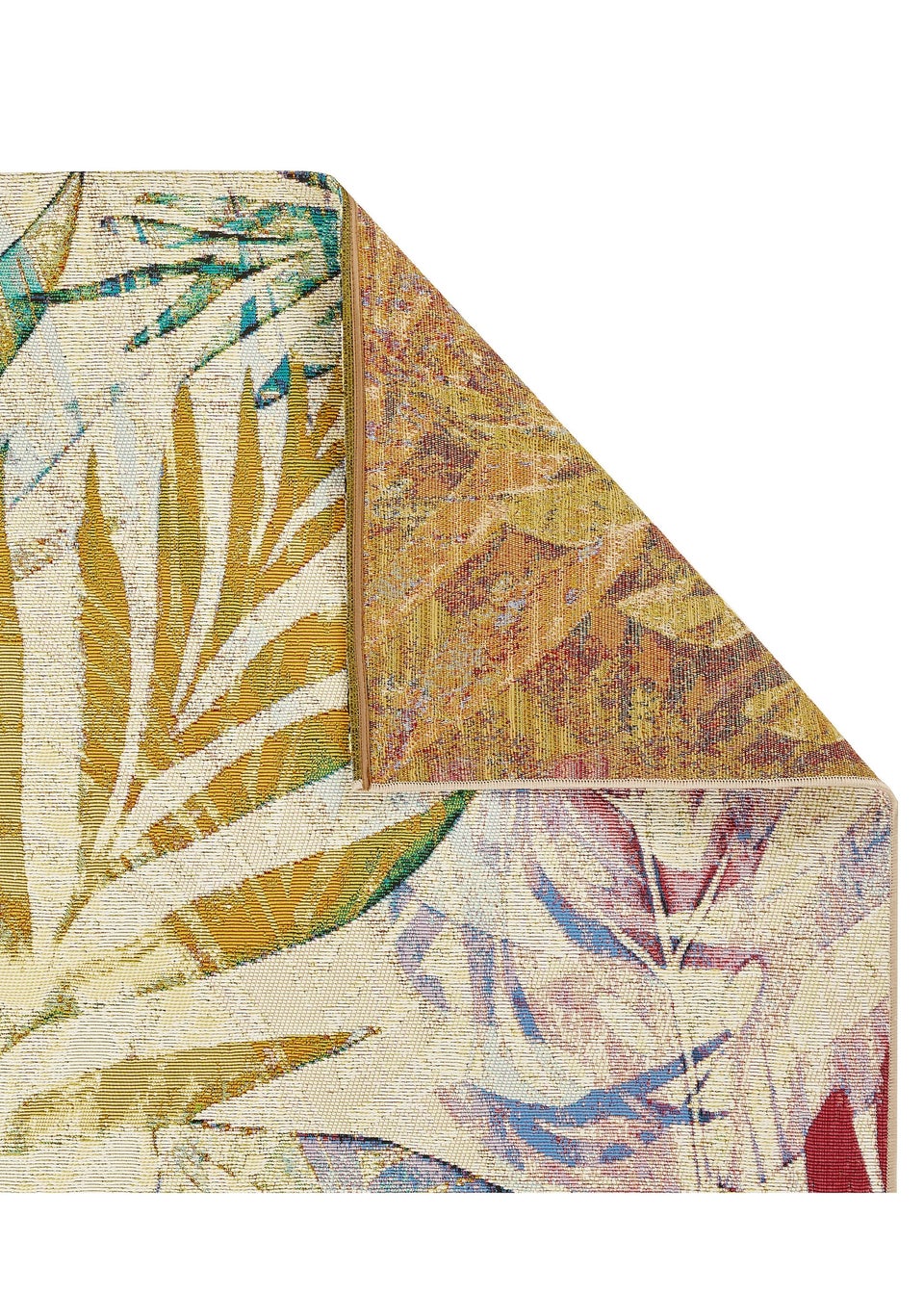 Homemaker Multi Colour Tropico Leaves Rug (120x170cm)