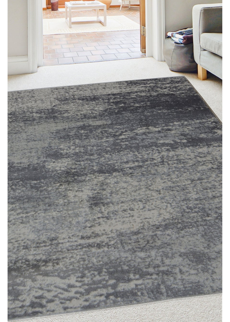 Homemaker Marl Grey Abstract Rug