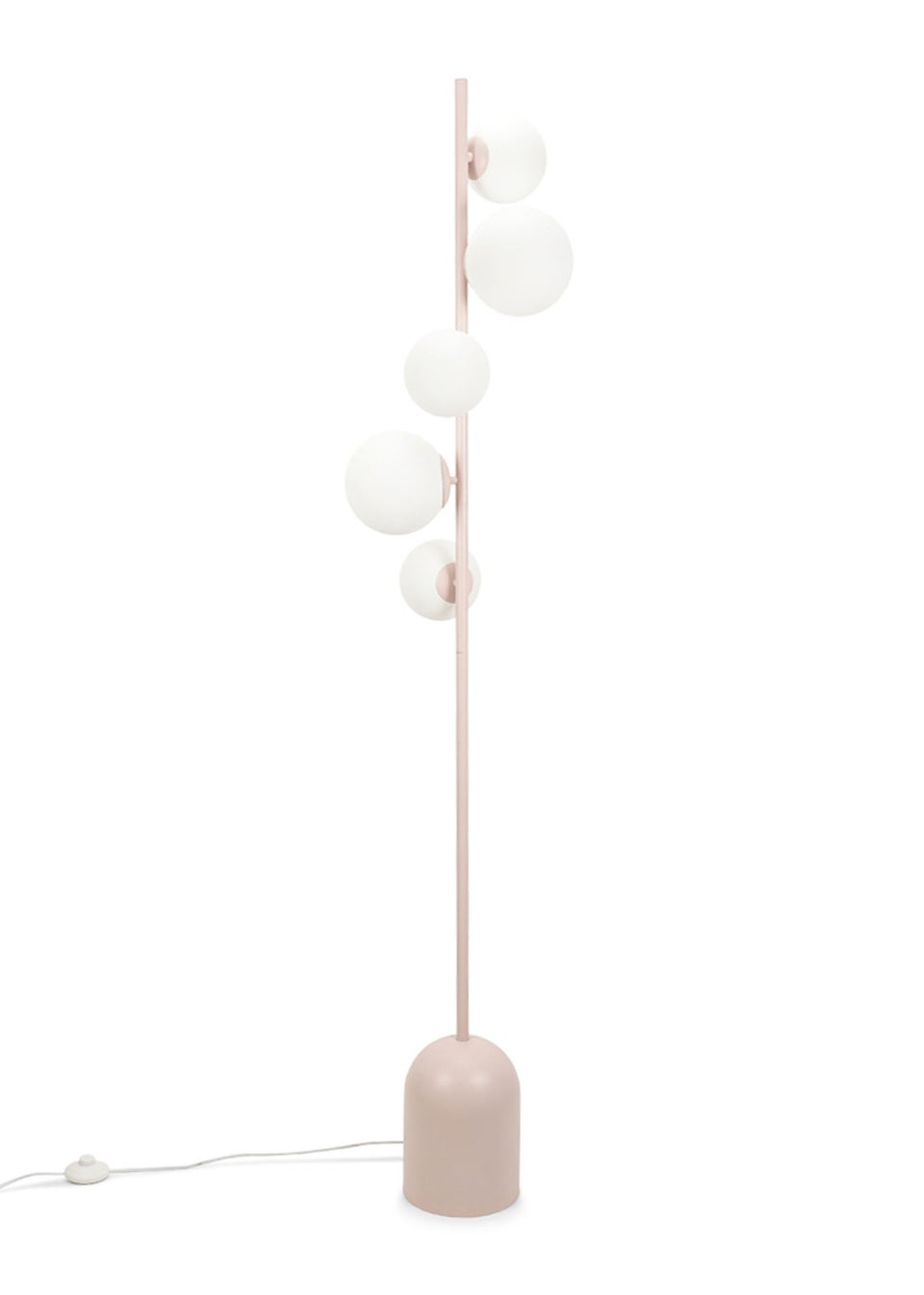 ValueLights Marlow Blush Pink Floor Lamp (165cm x 34cm)