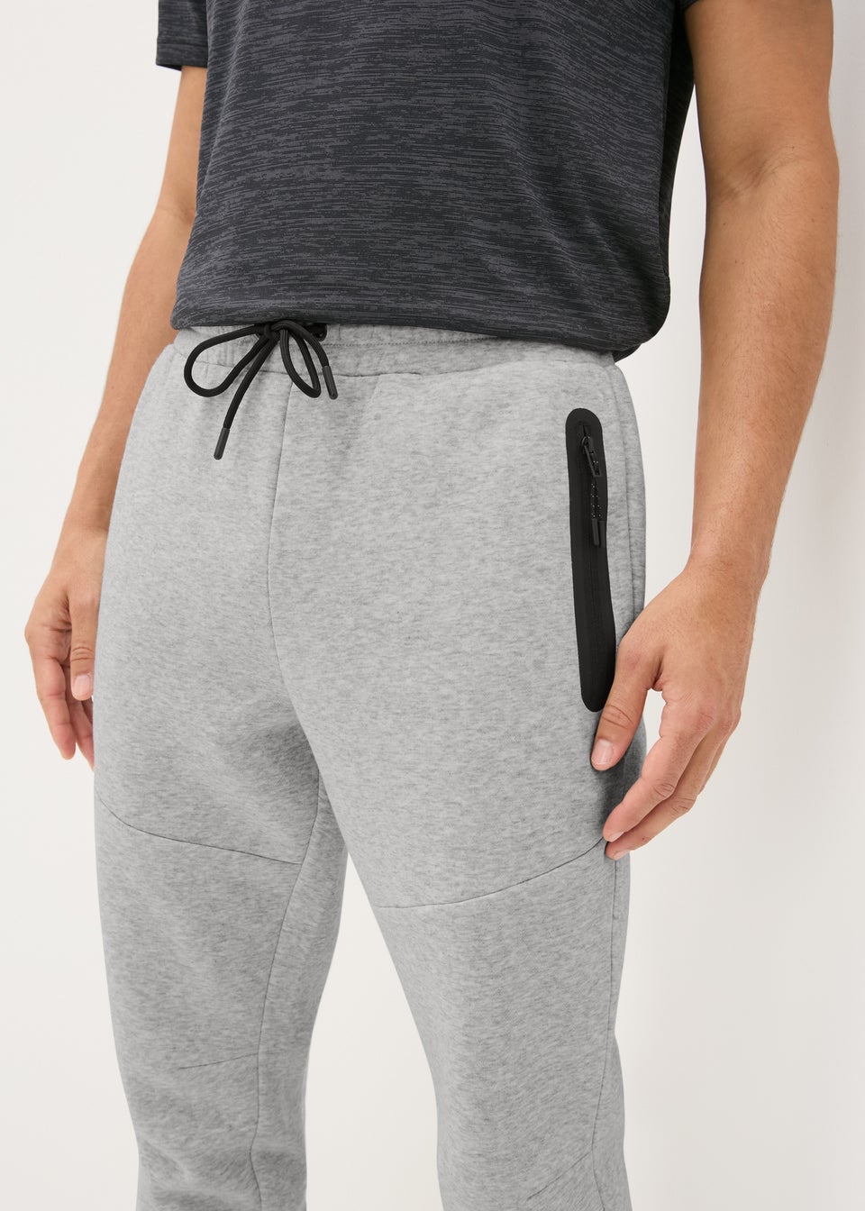 Souluxe Grey Tech Jogging Bottoms