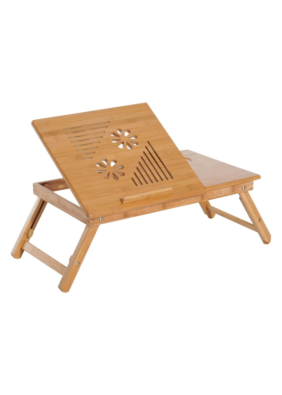 HOMCOM Natural Portable Laptop Desk (55cm x 35cm x 22cm)