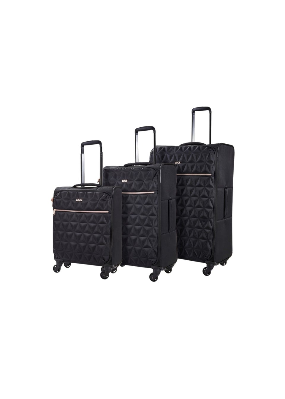 Rock Black Jewel Large Suitcase