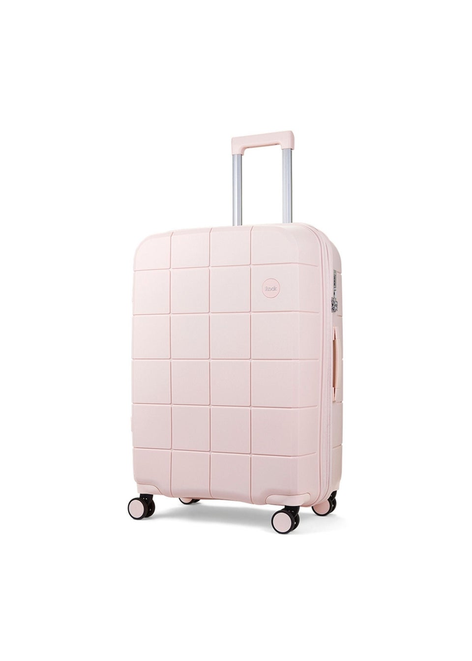 Rock Pastel Pink Pixel Cabin Suitcase