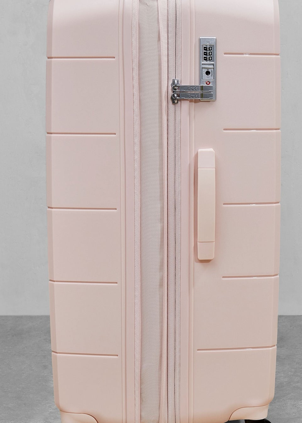 Rock Pixel Cabin Suitcase Pastel Pink