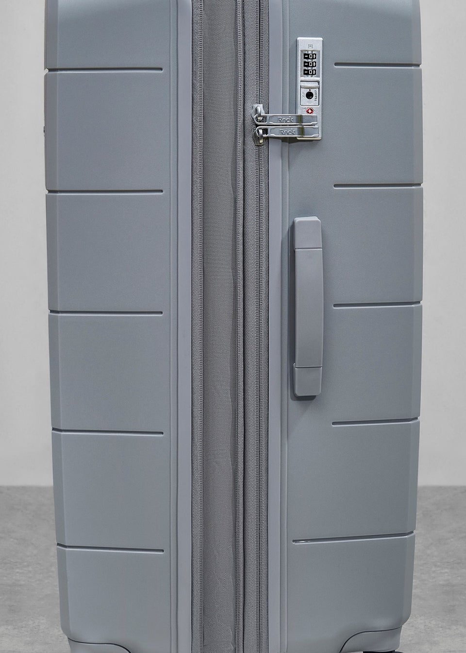 Rock Pixel Suitcase Grey