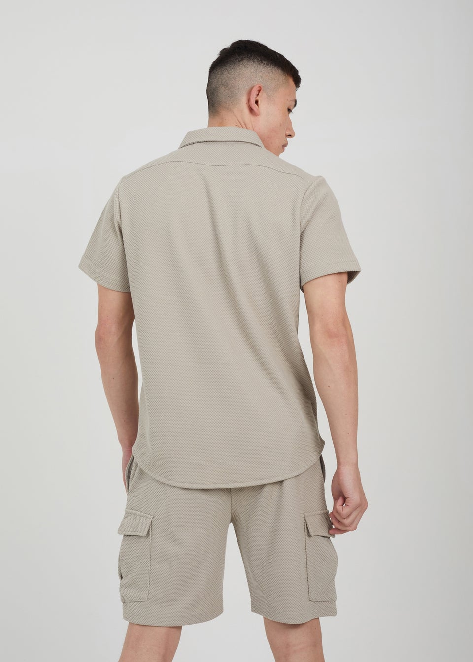 Brave Soul Soft Green Short Sleeve Textured Shirt