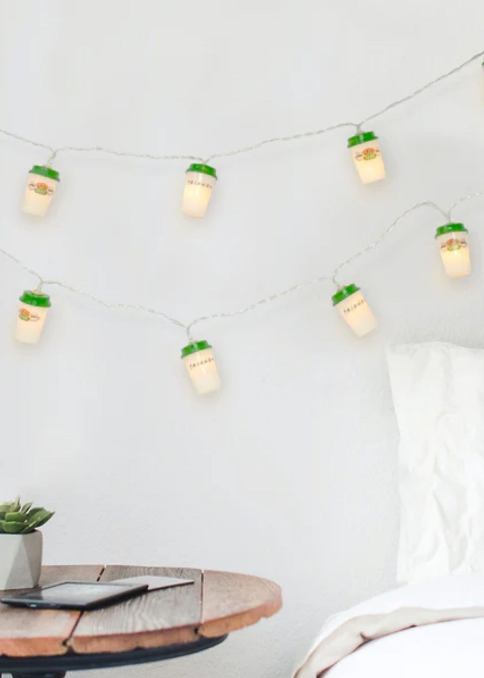 Friends Black Central Perk Coffee Cup String Lights