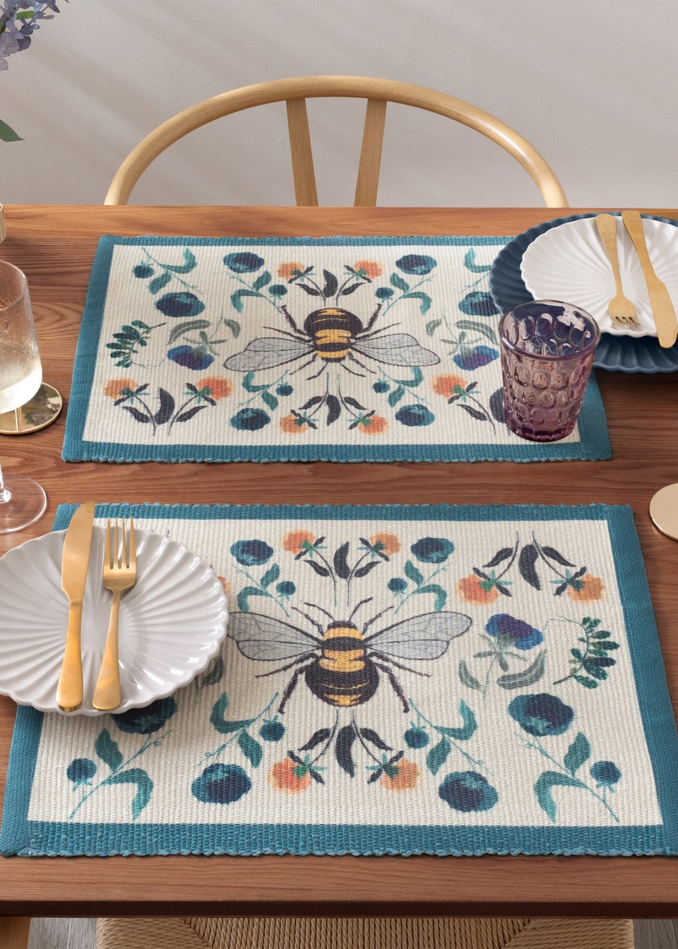 furn. Wild Garden Set Of 4 Table Placemats (46 x 36cm)