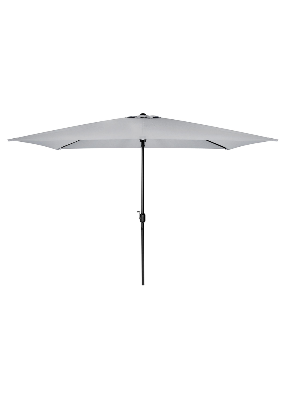 Charles Bentley Rectangular Outdoor Garden Light Grey Parasol Umbrella (3m x 2m)