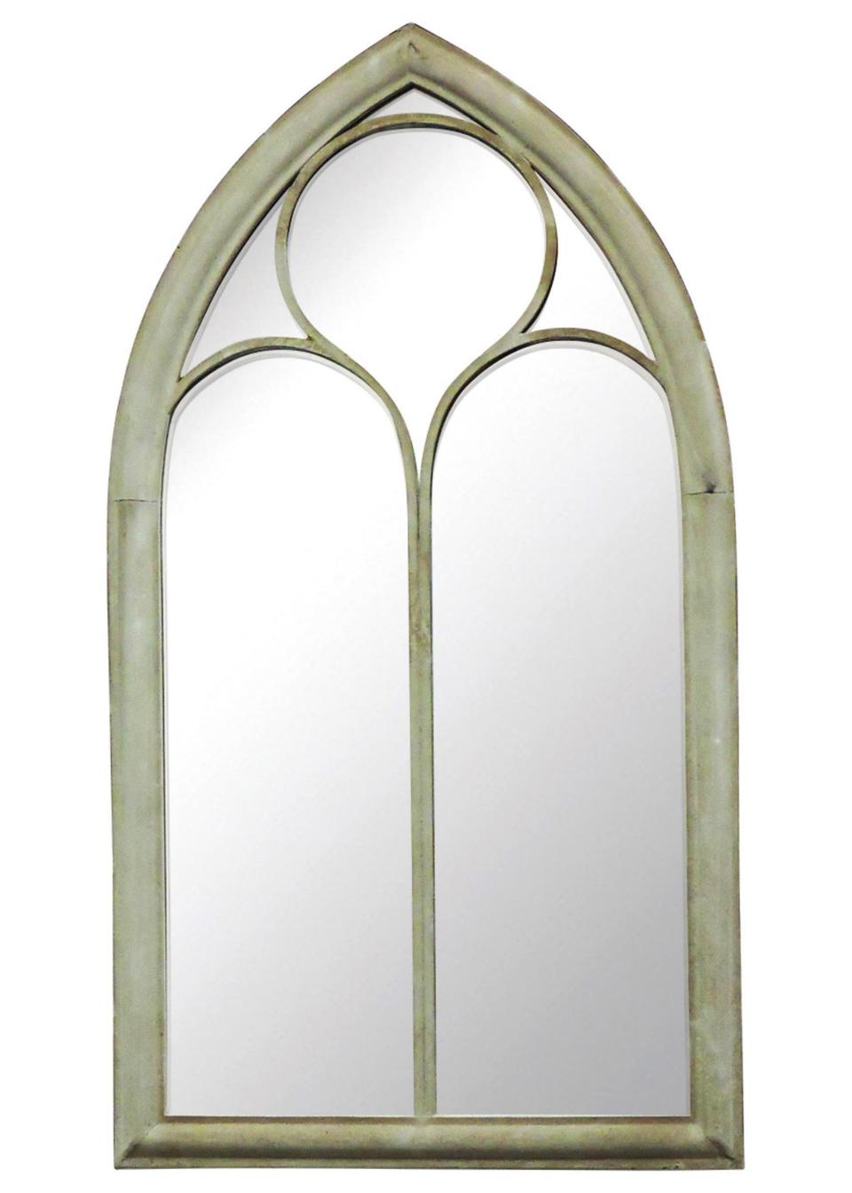 Charles Bentley Grey Garden Rome Arch Mirror (112cm x 61cm x 4cm)