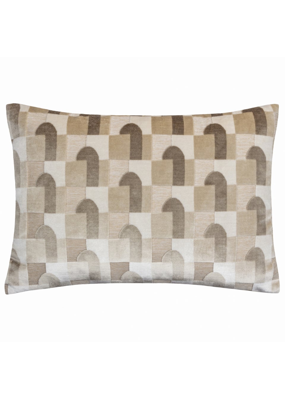 Paoletti Keela Cut Velvet Filled Cushion (35 x 50 x 8 cm)