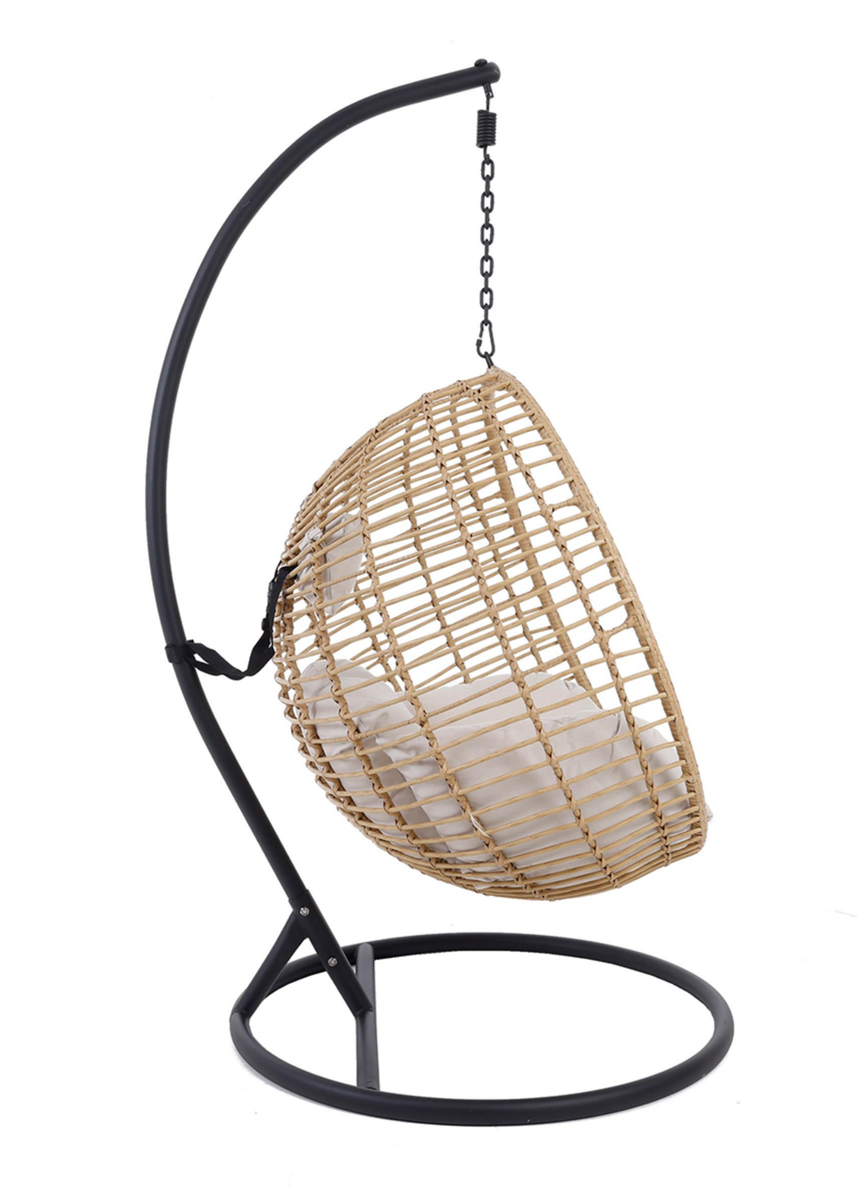Charles Bentley Single Natural Hanging Swing Chair (H198 x Dia.104cm)