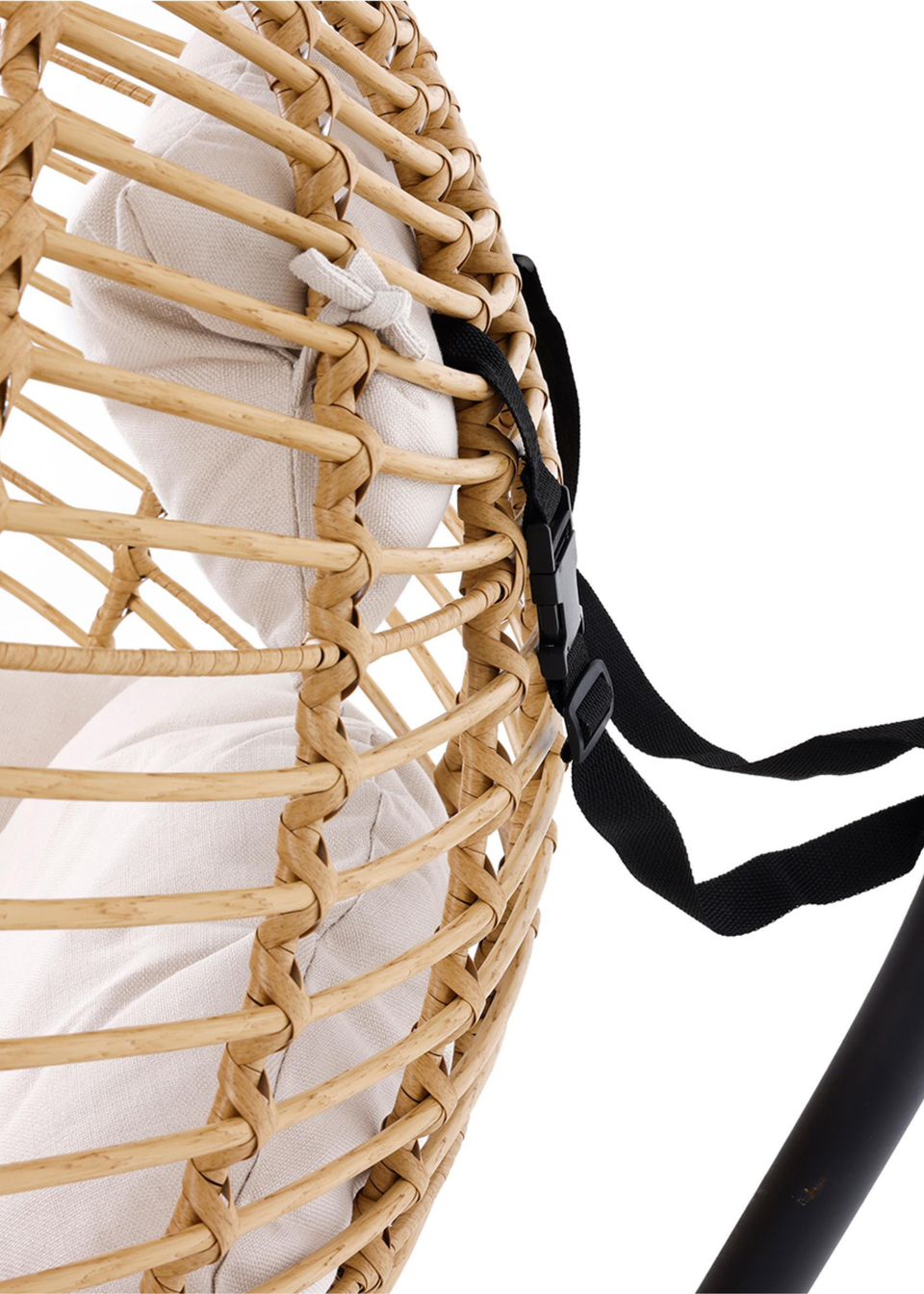 Charles Bentley Single Natural Hanging Swing Chair (H198 x Dia.104cm)