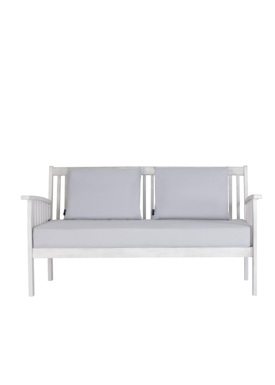 Charles Bentley FSC Acacia White Washed Garden Outdoor Lounge Set (4 Seater)
