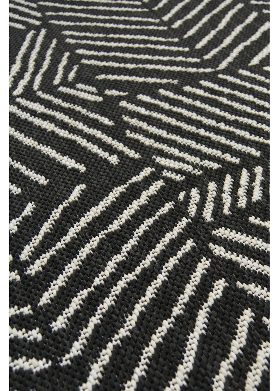 Homemaker Compass Black Geo Line Rug