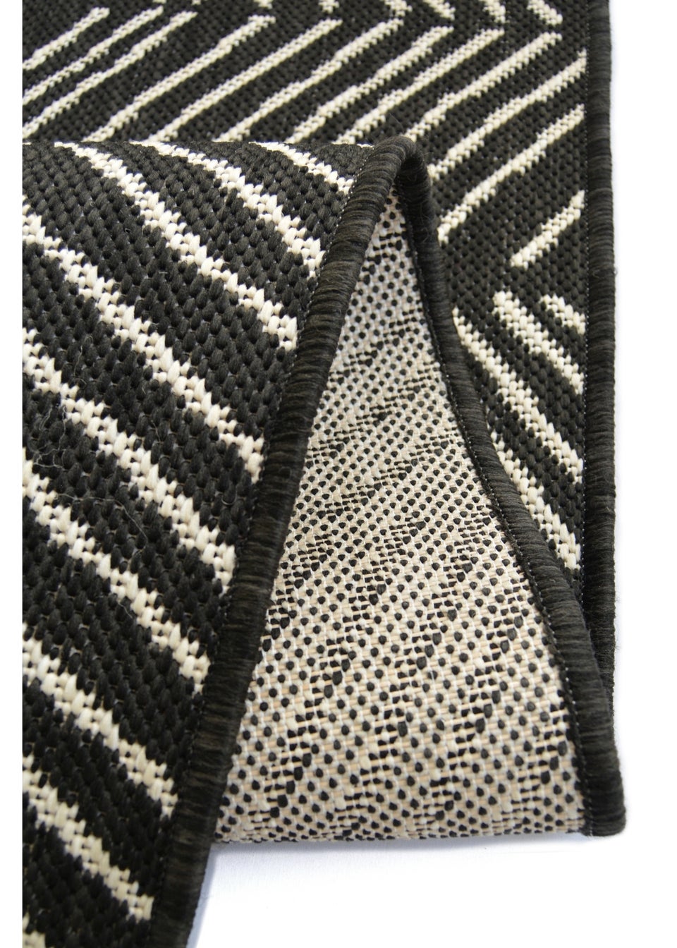 Homemaker Compass Black Geo Line Rug