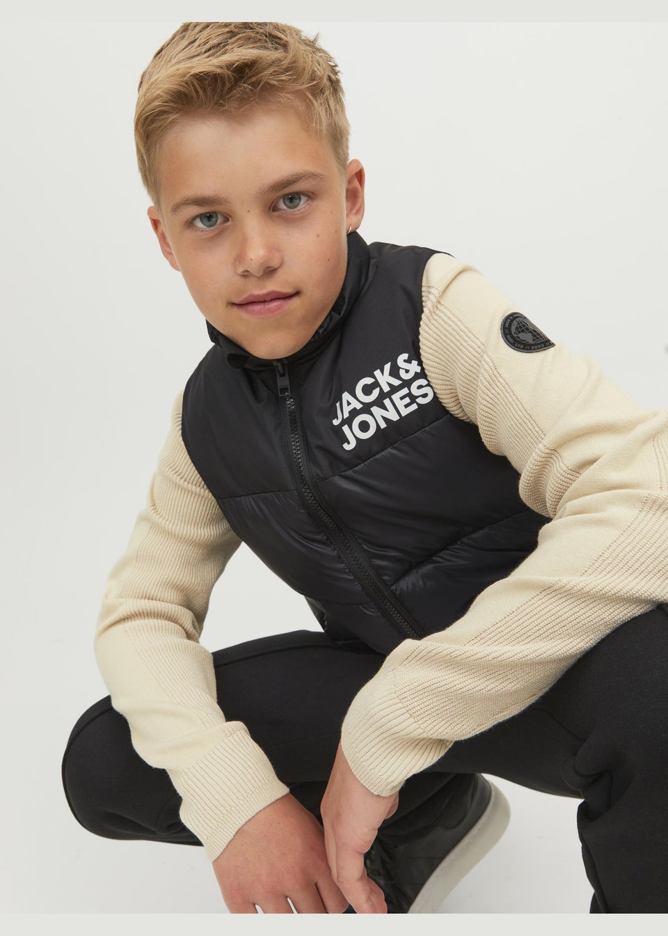Boys black bodywarmer shop