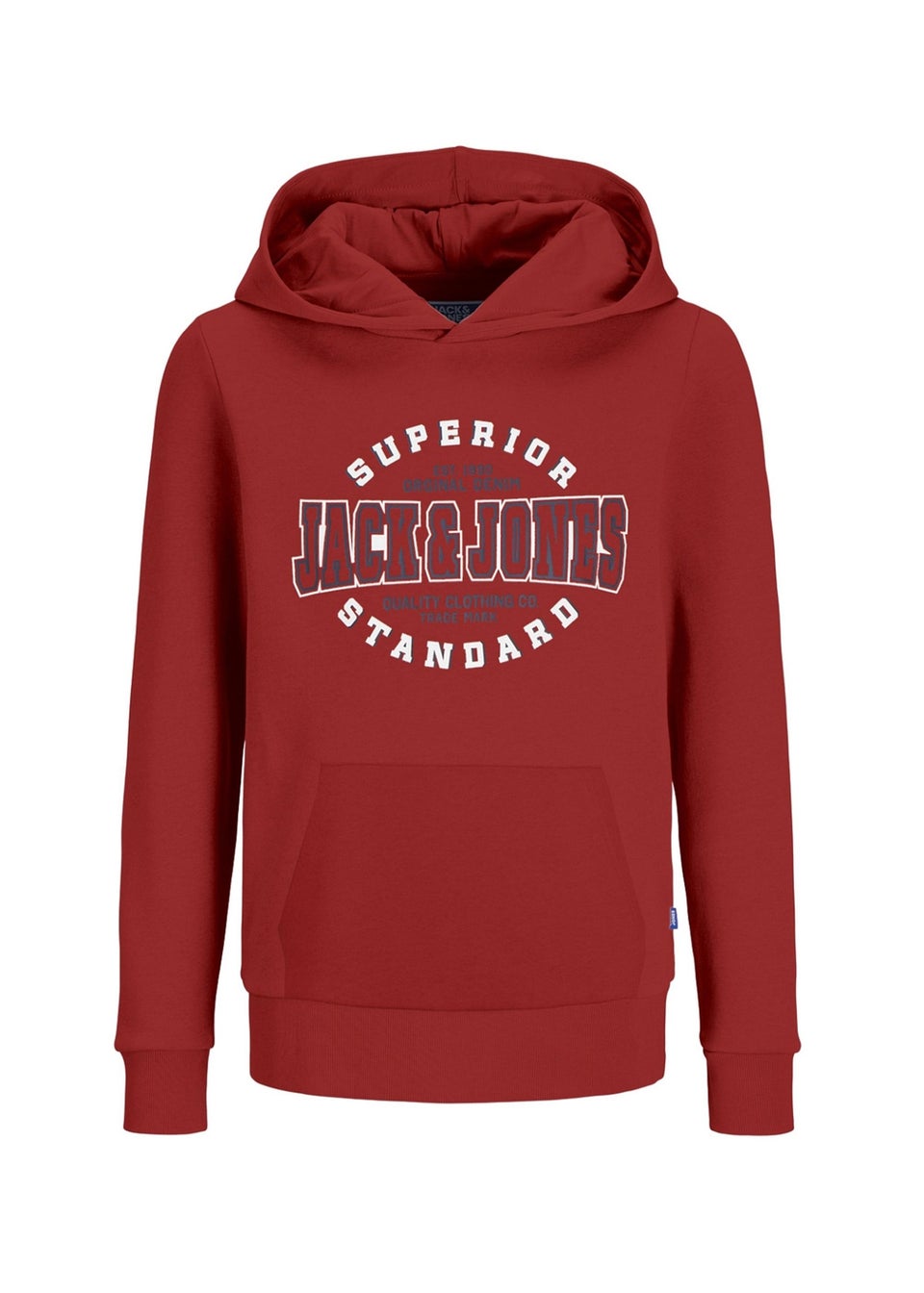 Jack Jones Red Logo Hoodie 8 16yrs Matalan