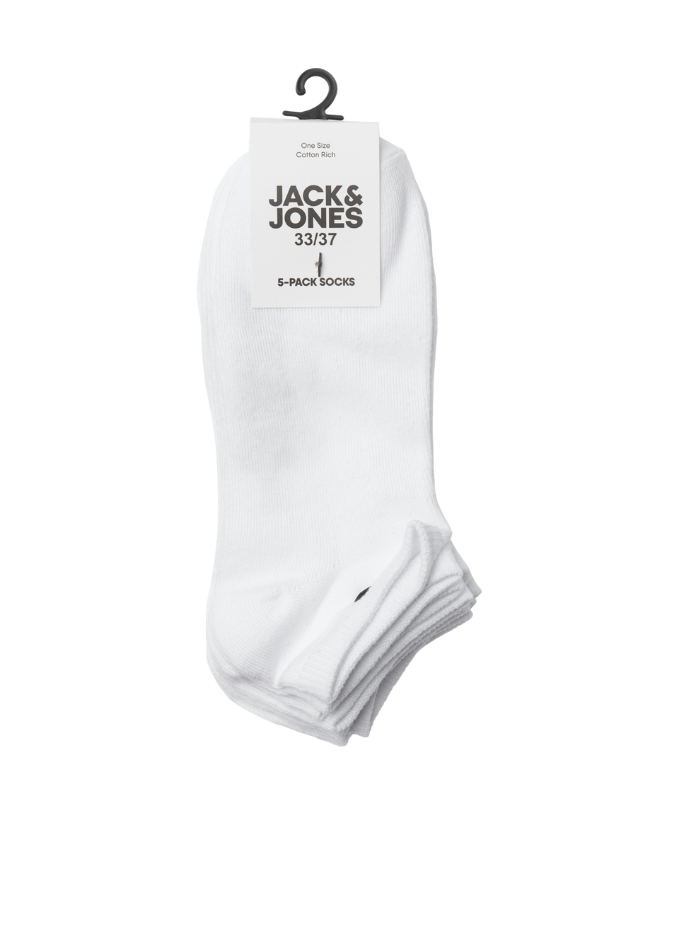 Jack & Jones 5 Pack Kids White Dongo Socks