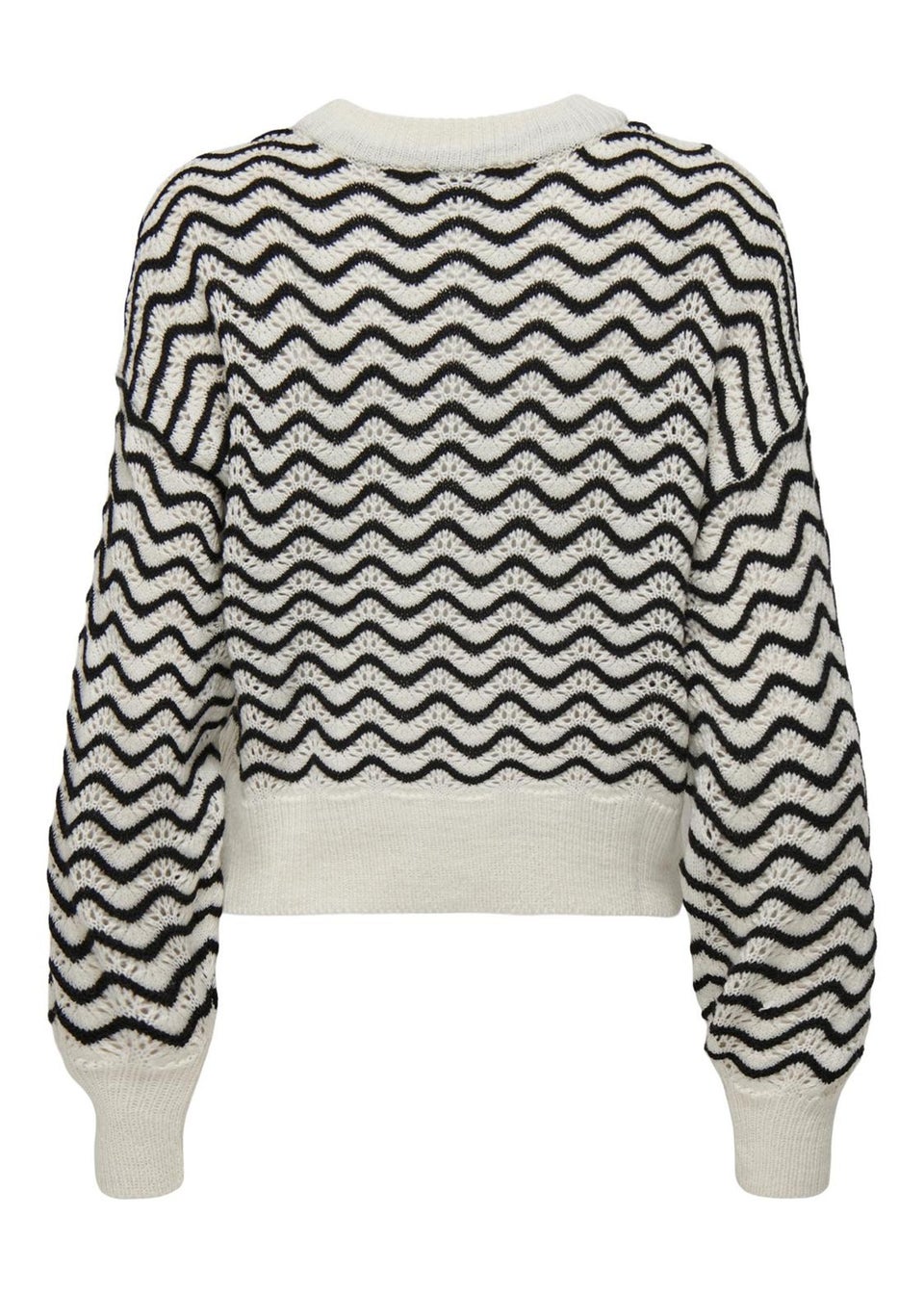 JDY Cream Knit Patterned Jumper