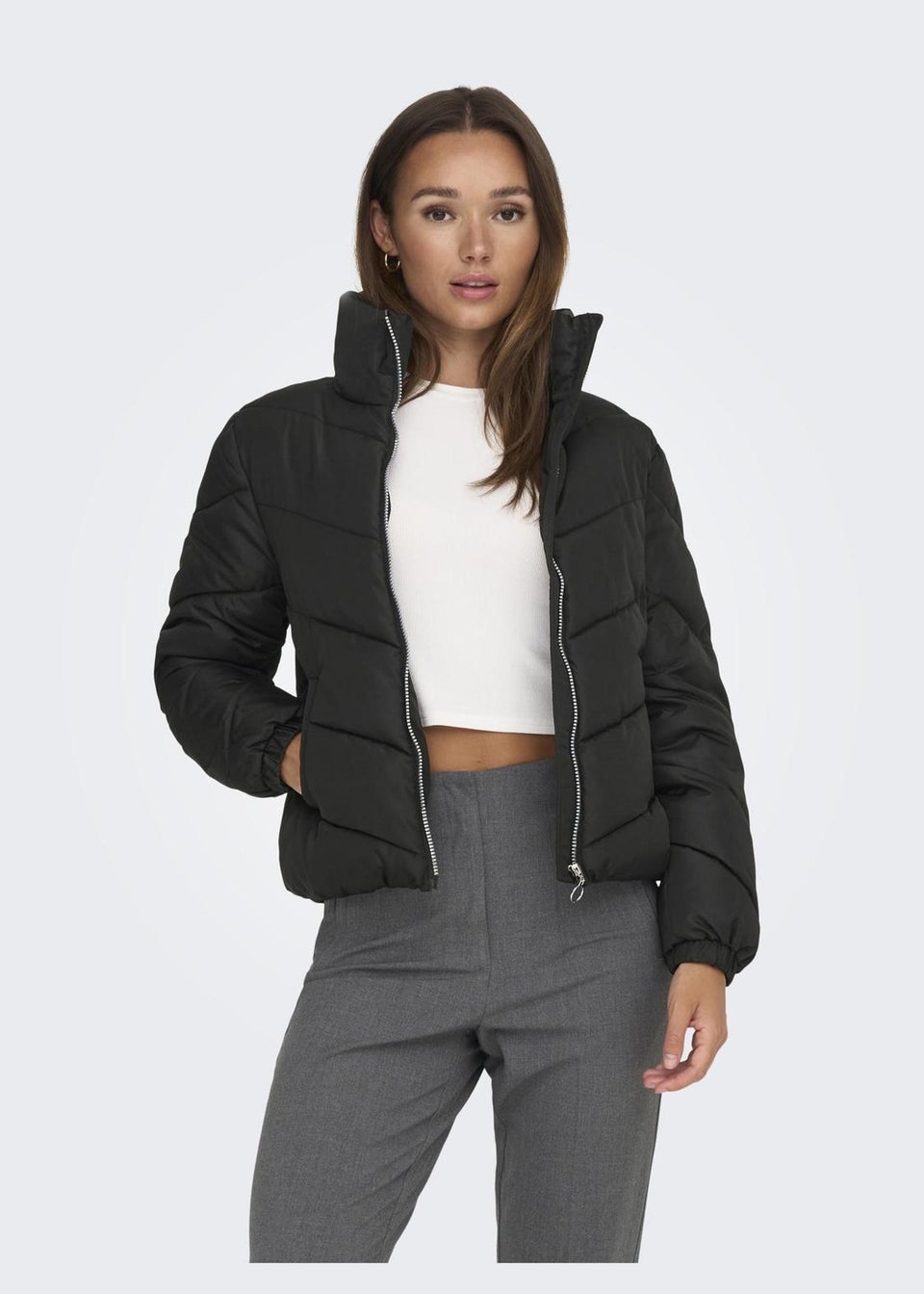JDY Black Short Padded Jacket