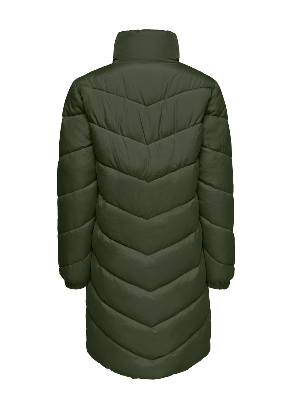 JDY Forest Green Padded Midi Coat Matalan