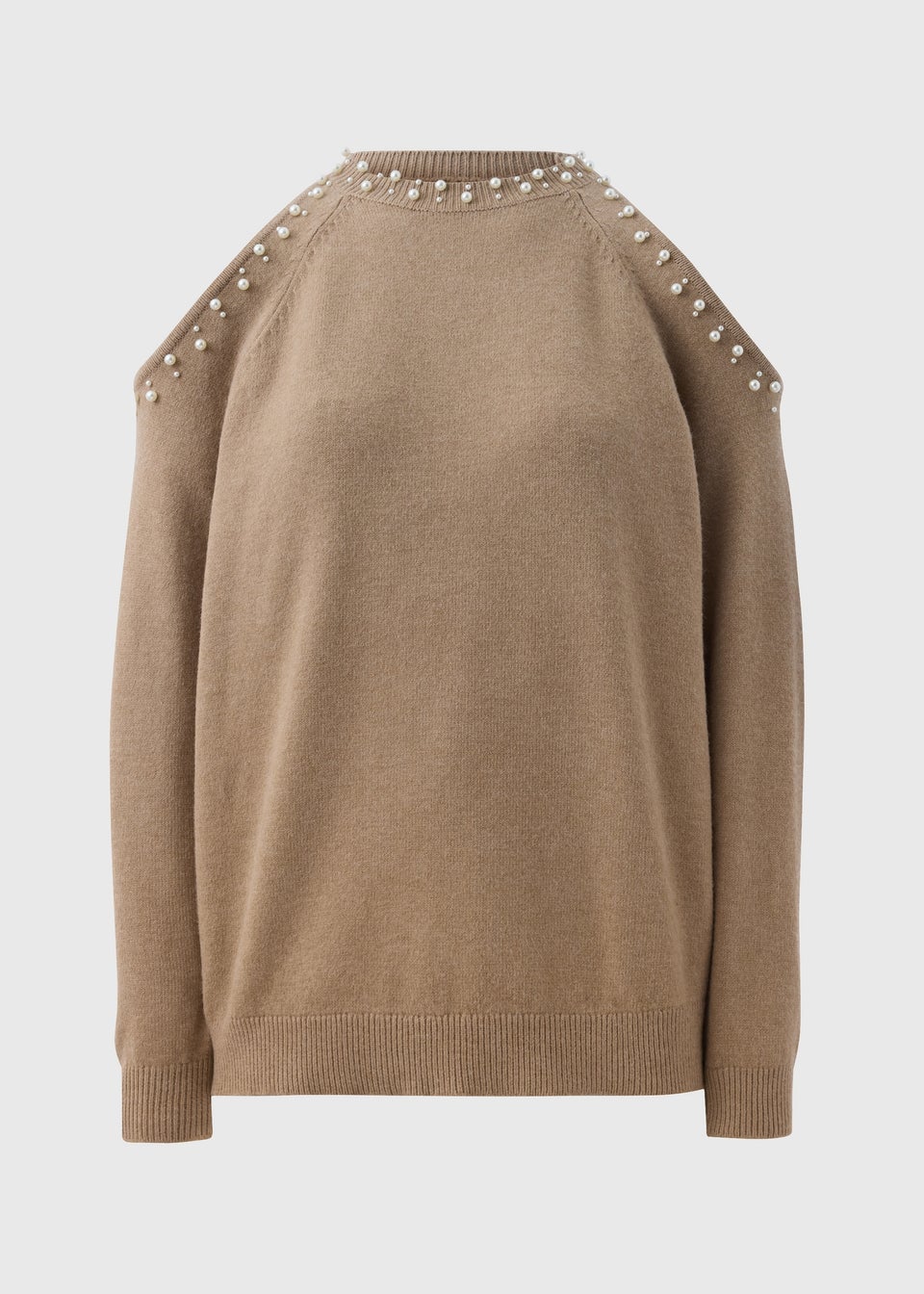 Et Vous Camel Cold Shoulder Jumpers Matalan