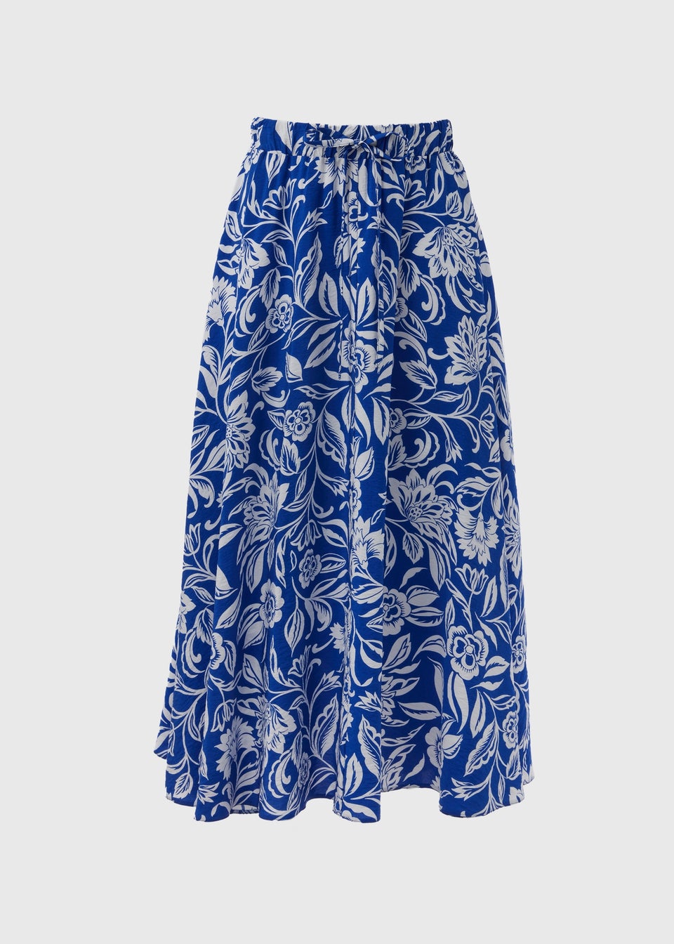 Elastic floral midi skirt new arrivals