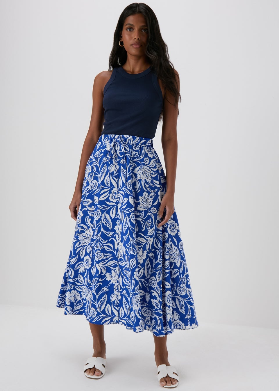 Matalan floral midi skirt deals