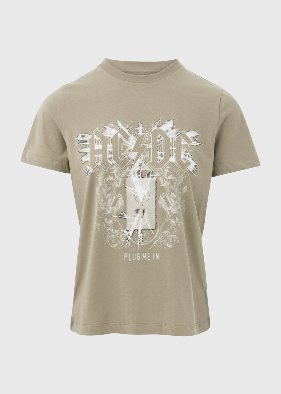 Grey ACDC Graphic T-Shirt