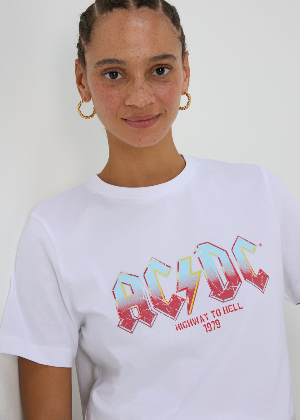 White ACDC T-Shirt