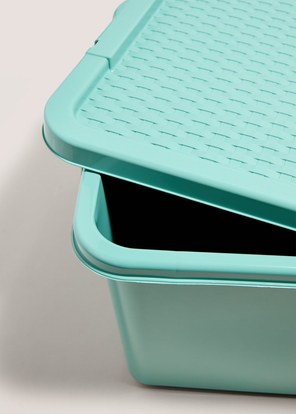 Green Rattan Lid Storage Box (45L)