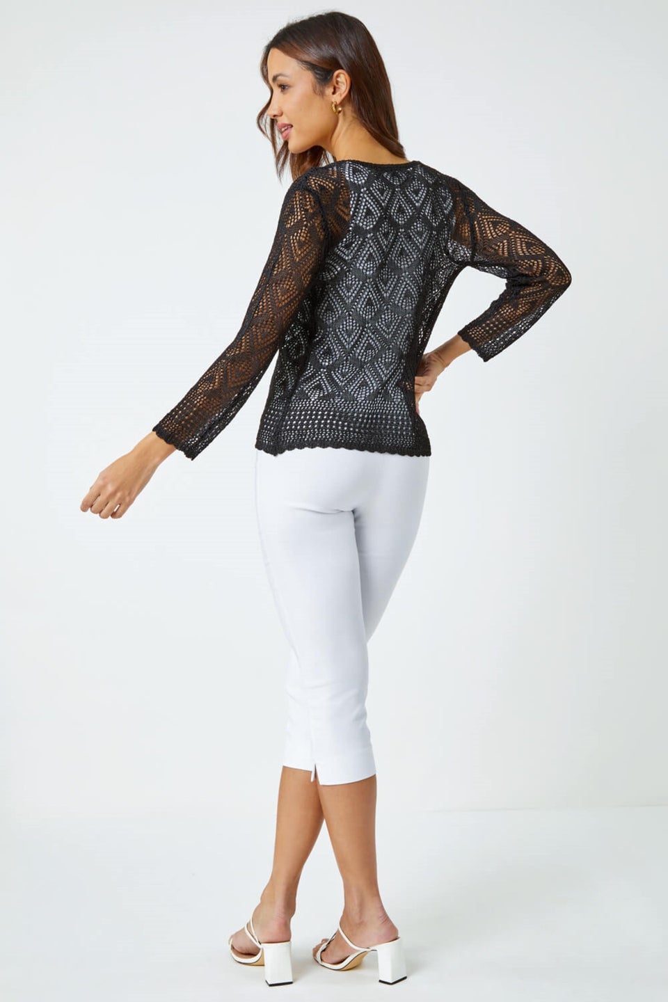 Black shimmer shrug best sale