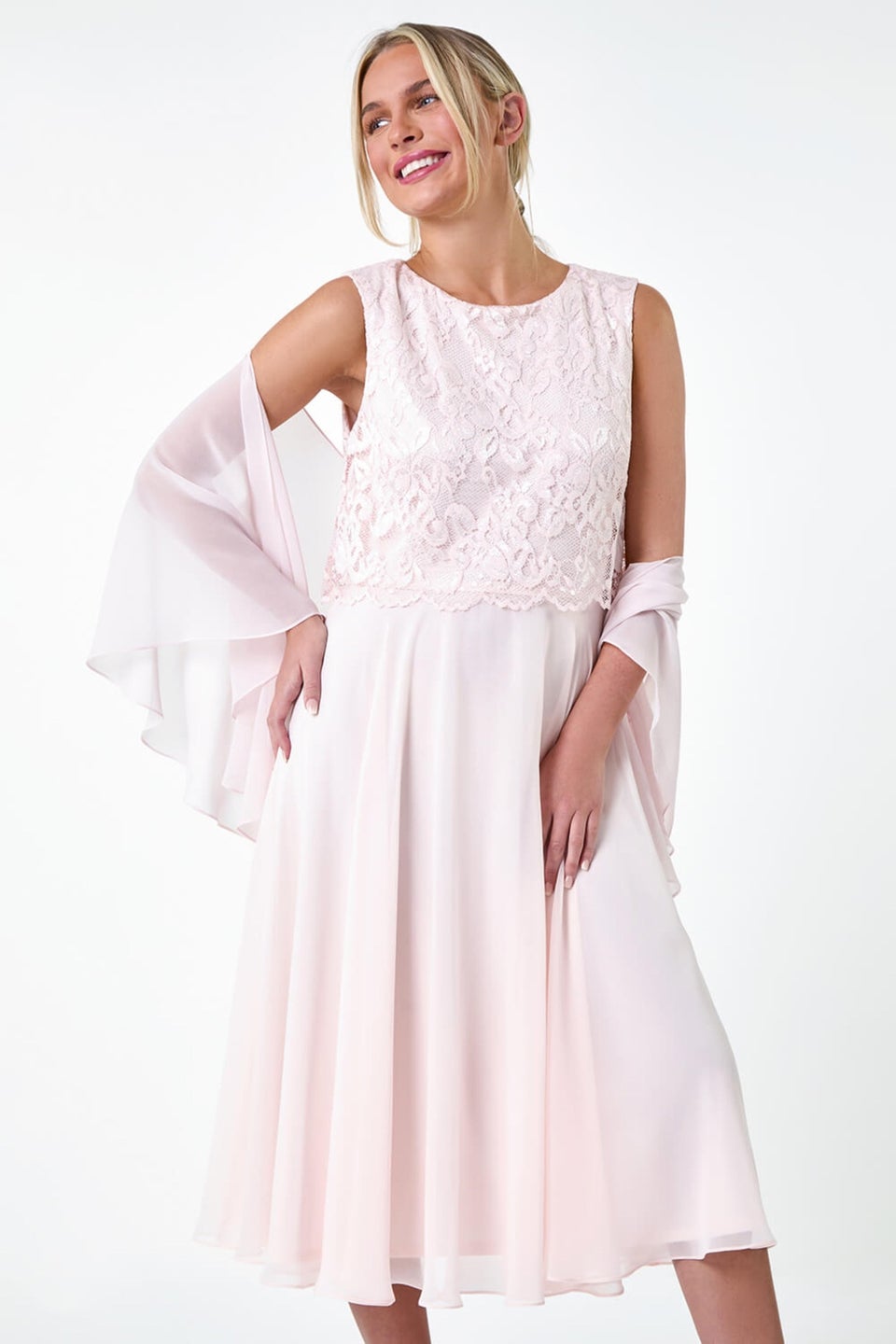 Light pink petite dress store