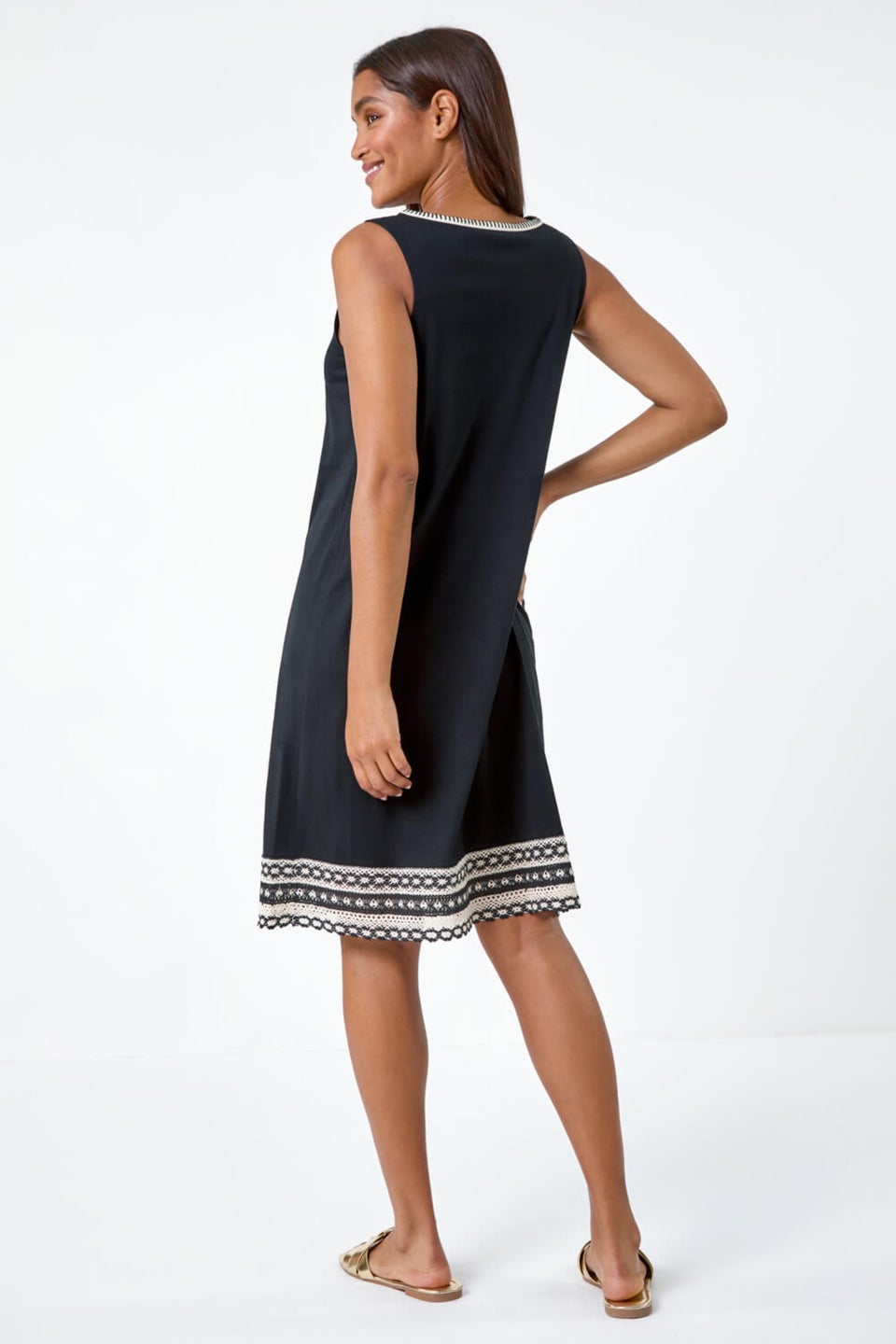 Black shift dress matalan top