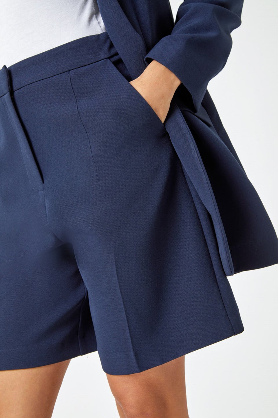 Roman Navy Tailored Bermuda Shorts