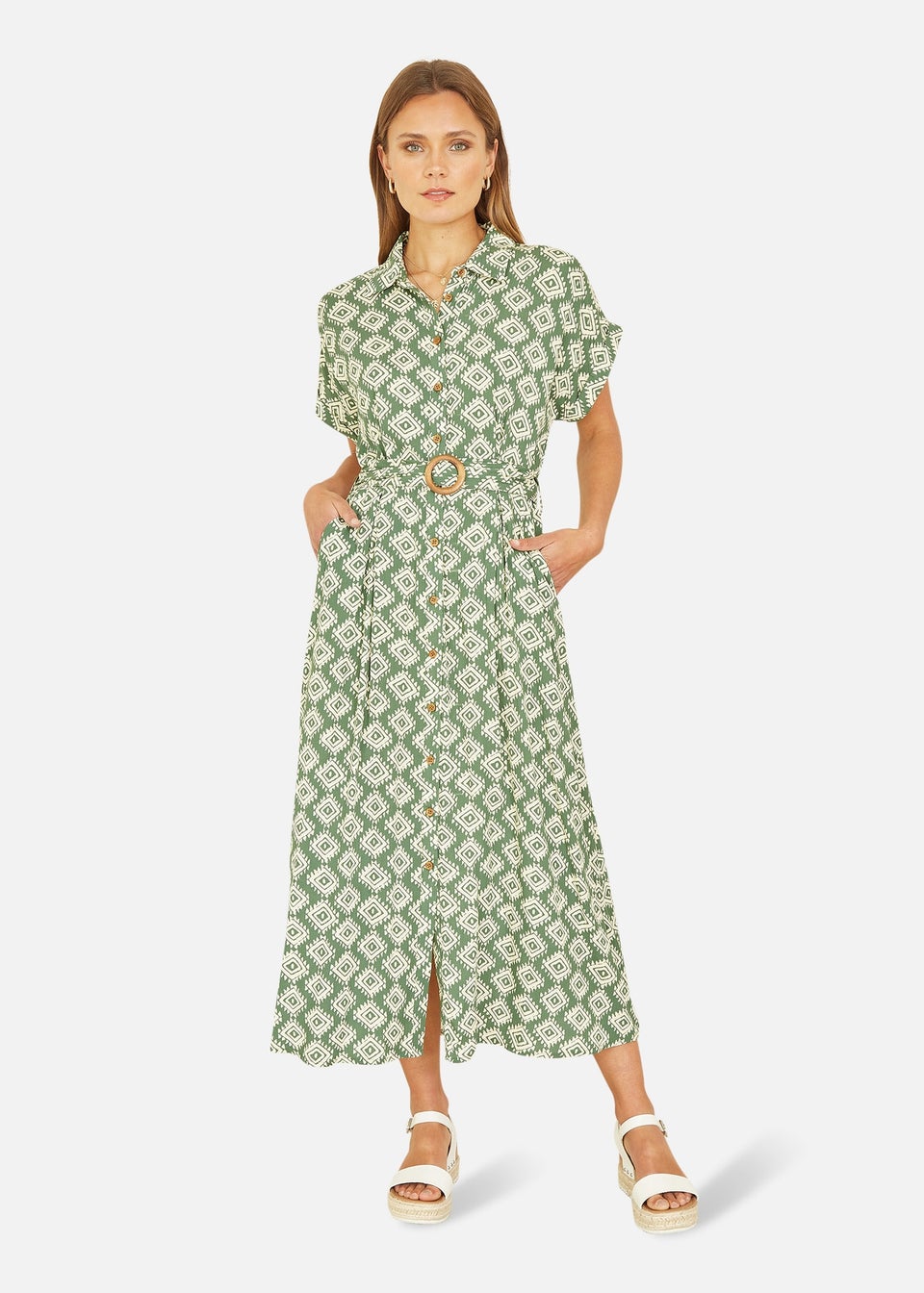 Matalan green shirt dress clearance
