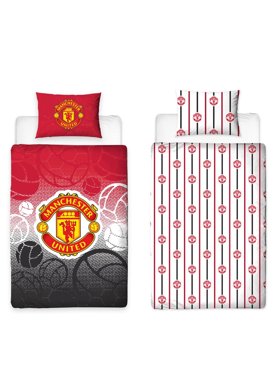 Manchester United FC Crest Single Panel Duvet