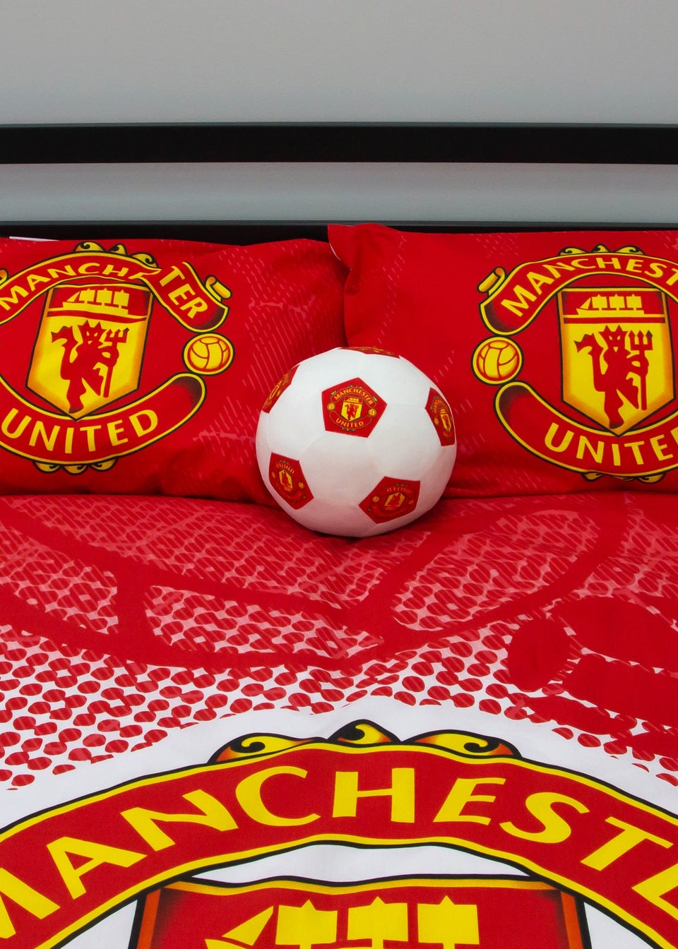 Manchester United FC Crest Double Panel Duvet