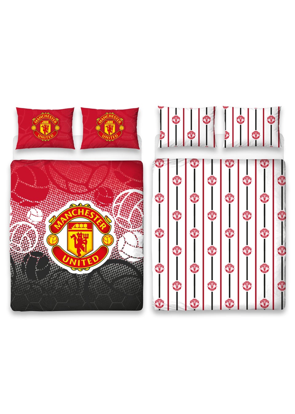 Manchester United FC Crest Double Panel Duvet