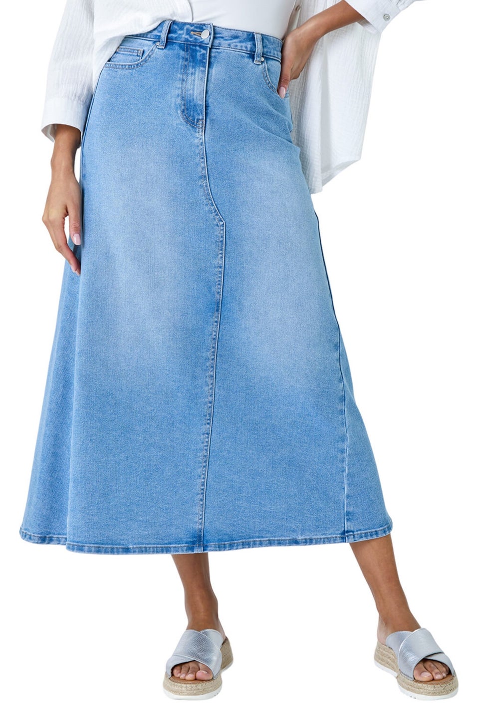 Light cotton maxi skirt best sale