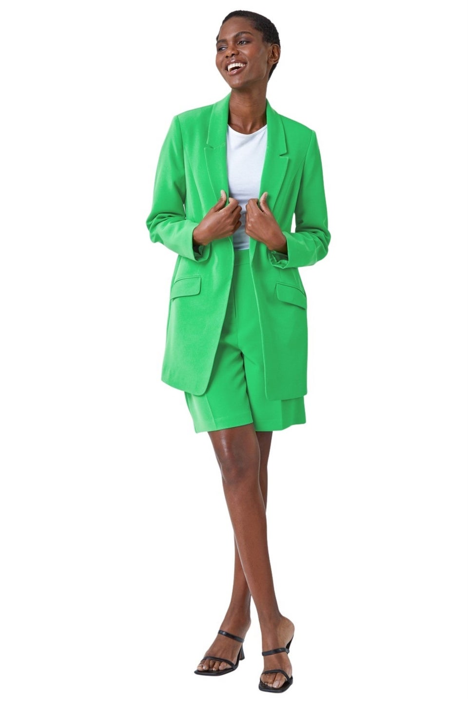 Roman Jade Longline Blazer Jacket