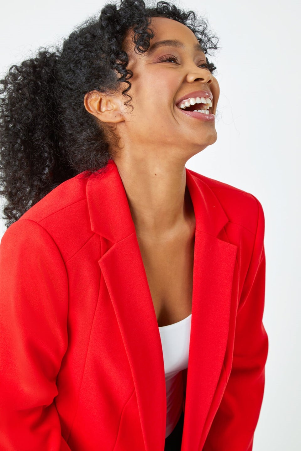 Roman Petite Red Petite 3 4 Sleeve Classic Stretch Blazer Matalan