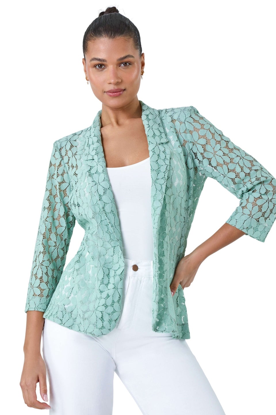 Roman lace jacket top