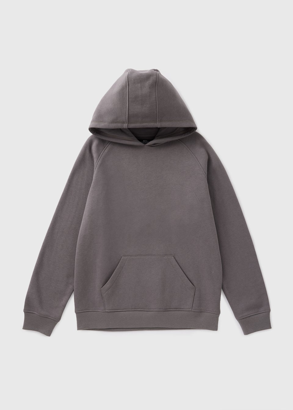 Boys Charcoal Basic Hoodie 7 15yrs